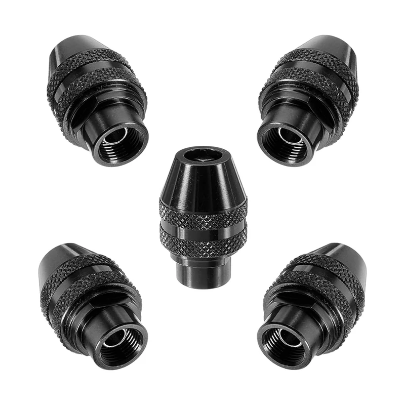 

Multi Quick Change Keyless Chuck For Dremel 4486 Rotary Tools 3000 4000 7700 8200 (5Pack), Black