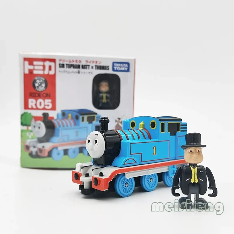 Takara Tomy Tomica Alloy Car Model No. 156 Thomas Fat Controller Small Locomotive Children\'s Toy, A Christmas Gift for Children