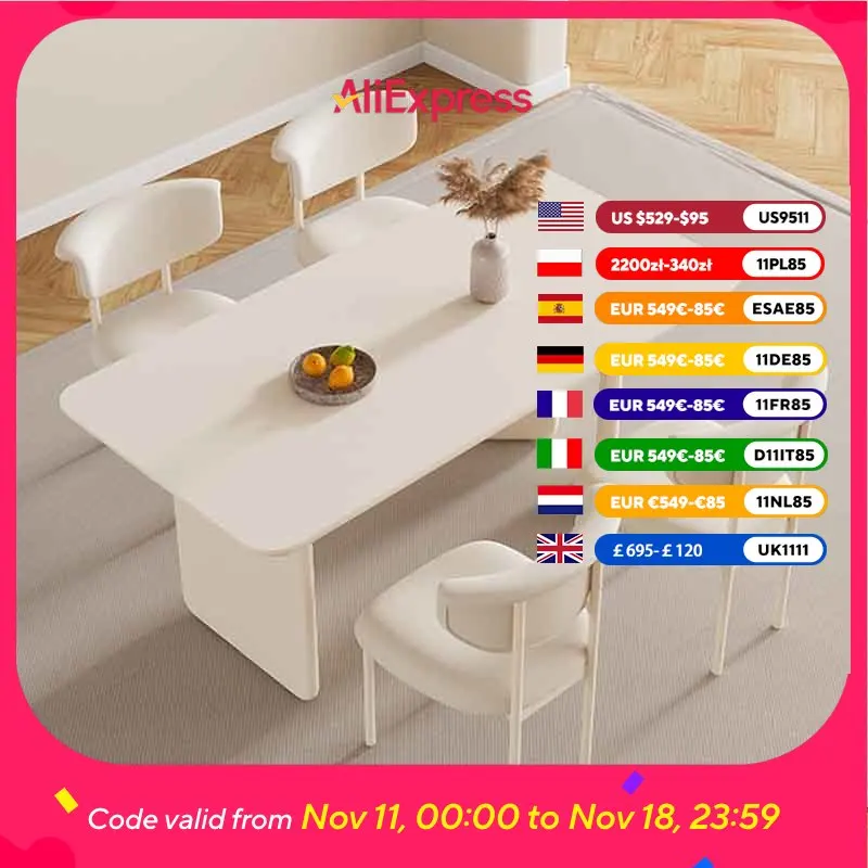

Centerpiece Modern Dining Table Party Floor Small White Center Dining Table Coffee Room Design Mesas De Jantar Home Furniture