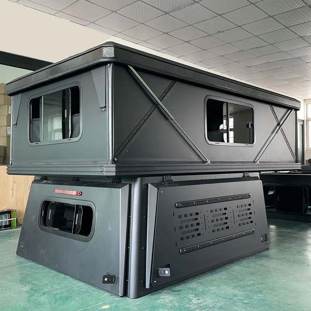 Pickup Camper Van, for Ford Ranger 4x4, 2 Person Lightweight Overlanding RV, Motorhome Camping Payload, Outdoor Travel Box