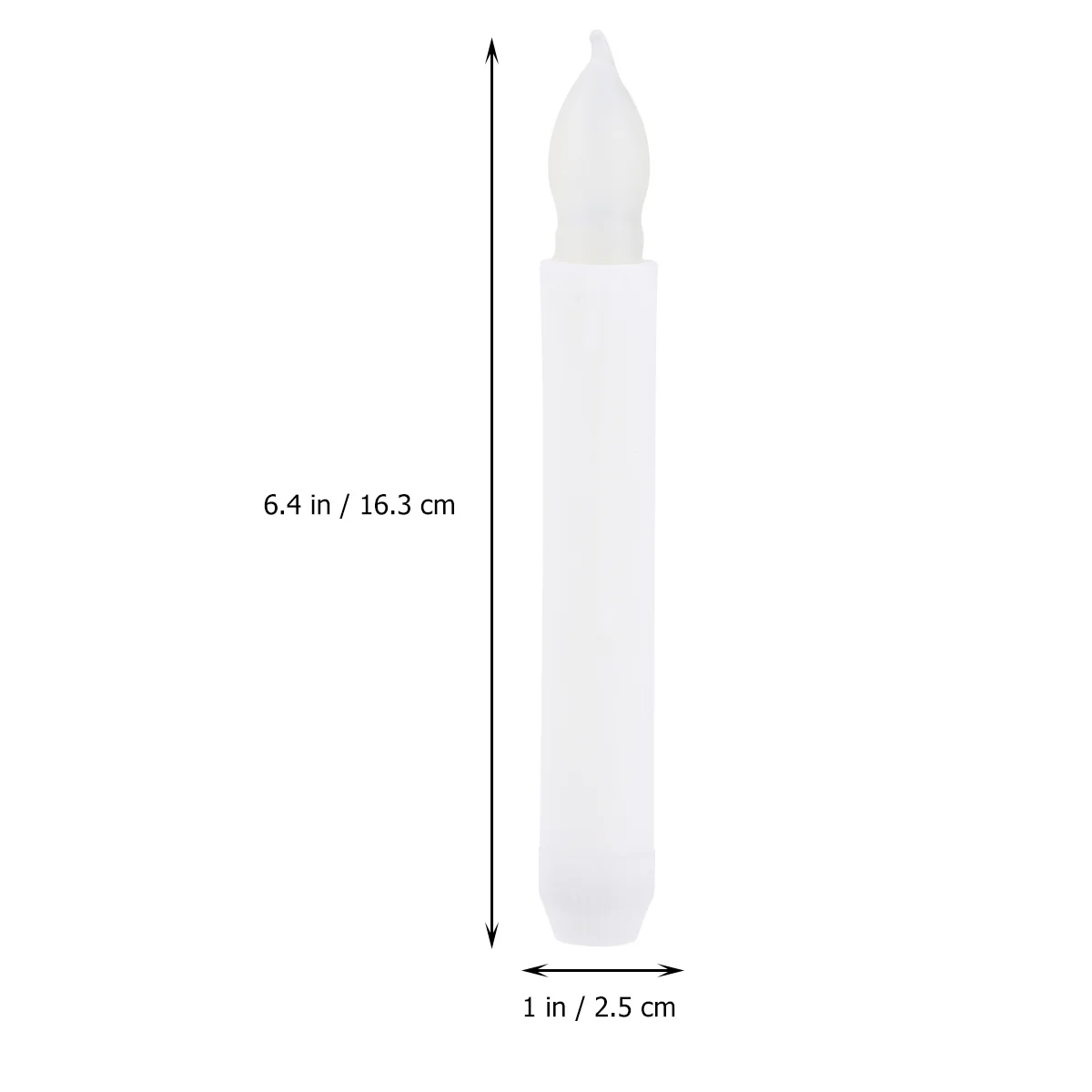 4pcs Led Light Flameless Smokeless Slim Flickering Decorative Lamp For Home Christmas Halloween Evening Warm Light