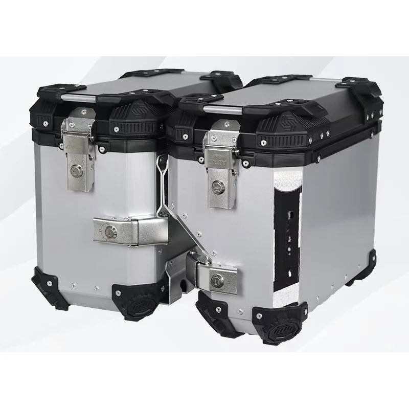 38L 1.35 Millimeters Thick Motorcycle Side Box Aluminum Alloy Rear Saddle Box Waterproof Rust Customized Storage Boxes