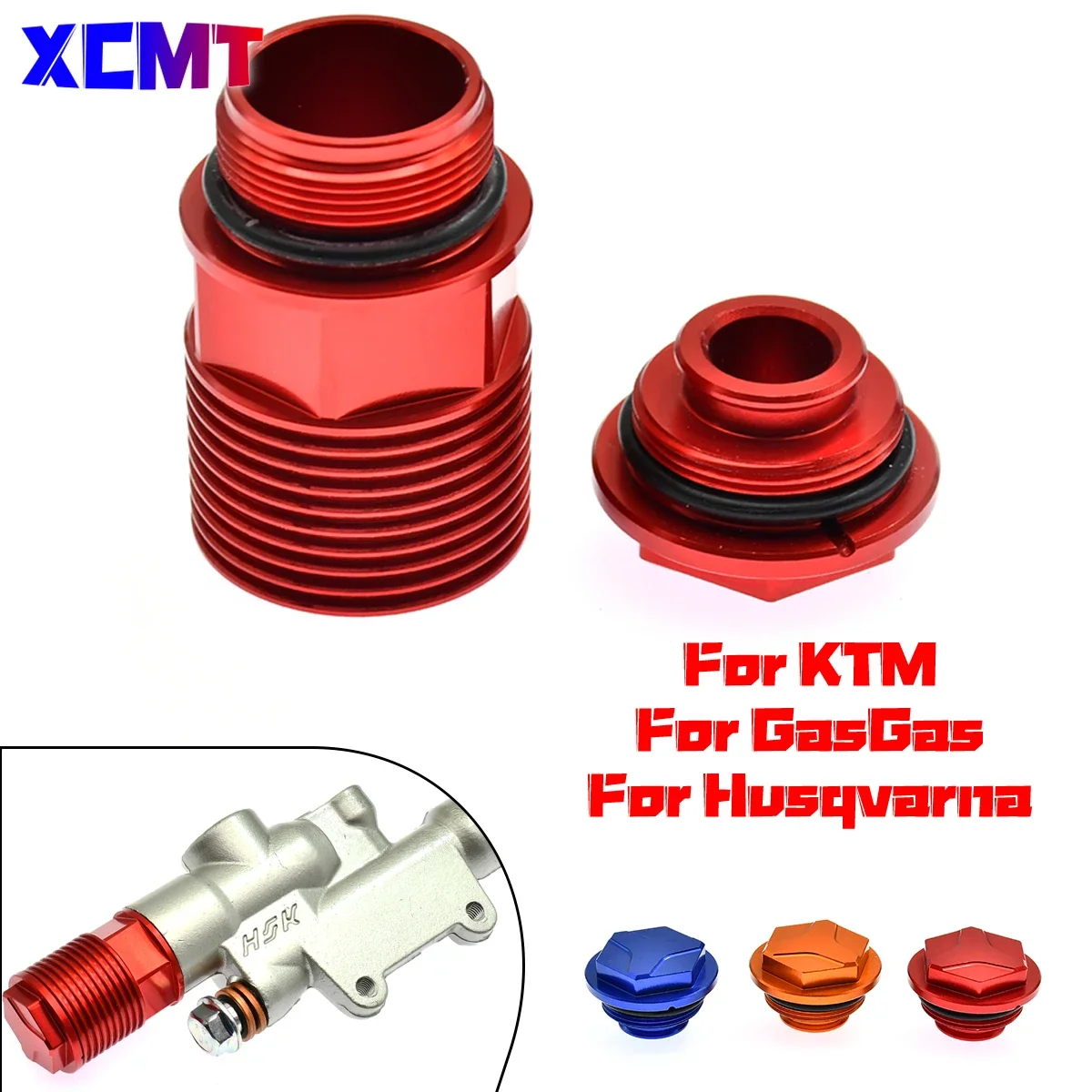 

For KTM EXC 300 EXC TPI SX SX-F EXC-F XC XC-F XC-W XCF-W SMR 125 250 350 450 500 530 Rear Brake Fluid Reservoir Extender Oil Cap