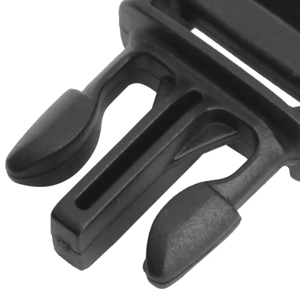 

40 Pcs Durable 17mm Side Release Buckles Plastic Black Mini Buckles Flat Buckles Paracord Bracelets