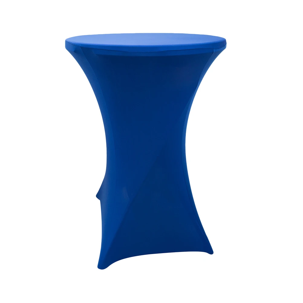 

80X110Cm Round Spandex Table Cover Stretch Thick Opaque Elastic Corners Wind Resistant Outdoor Indoor Wedding Party Banquet