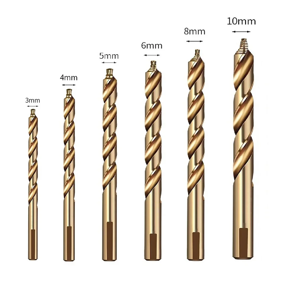 Imagem -06 - Conjunto de Brocas de Torção t Peças 310 mm M35 Cobalto Passo Reto Cortador de Buraco para Ferramentas Elétricas de Aço Inoxidável 10 mm