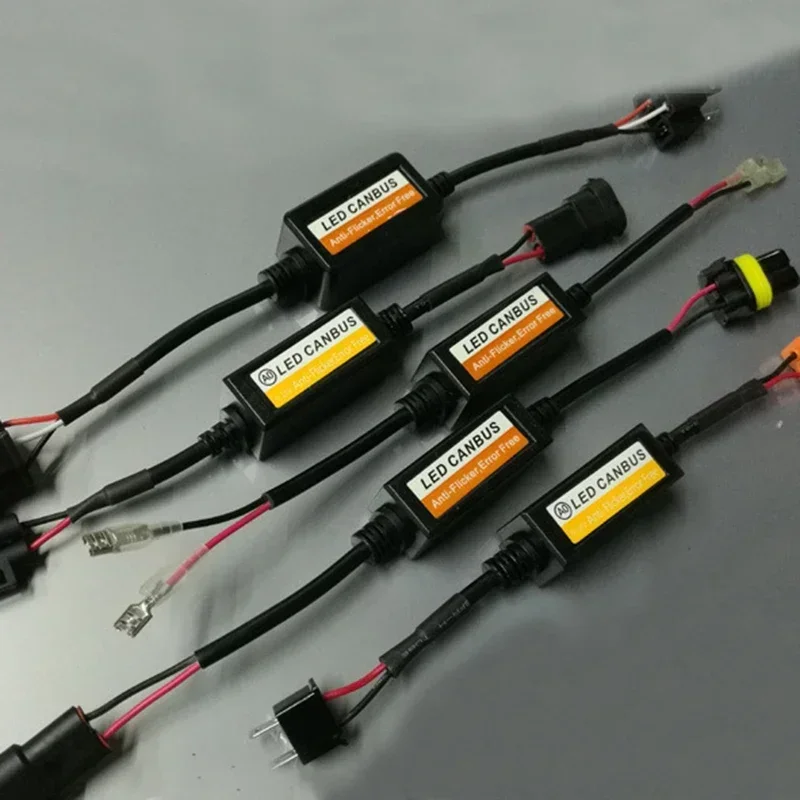1/4pcs H4 H7 H11 9005 Car LED Headlight Canbus EMC Error Free Anti Flicker Resistor Canceller For H1 H7 H4 LED Headlights Kit