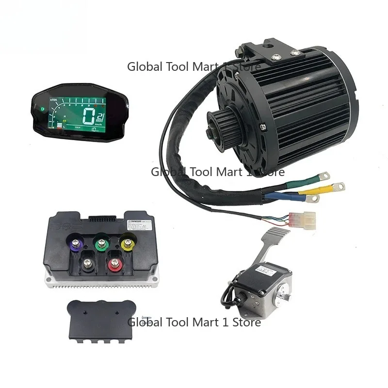 

PMSM Mid Drive Motor QS 138 90H 4KW Peak 10KW 100KPH with Controller Fardr-iver ND72680 and DKD Display ＆ Pedal Accelerator Kits