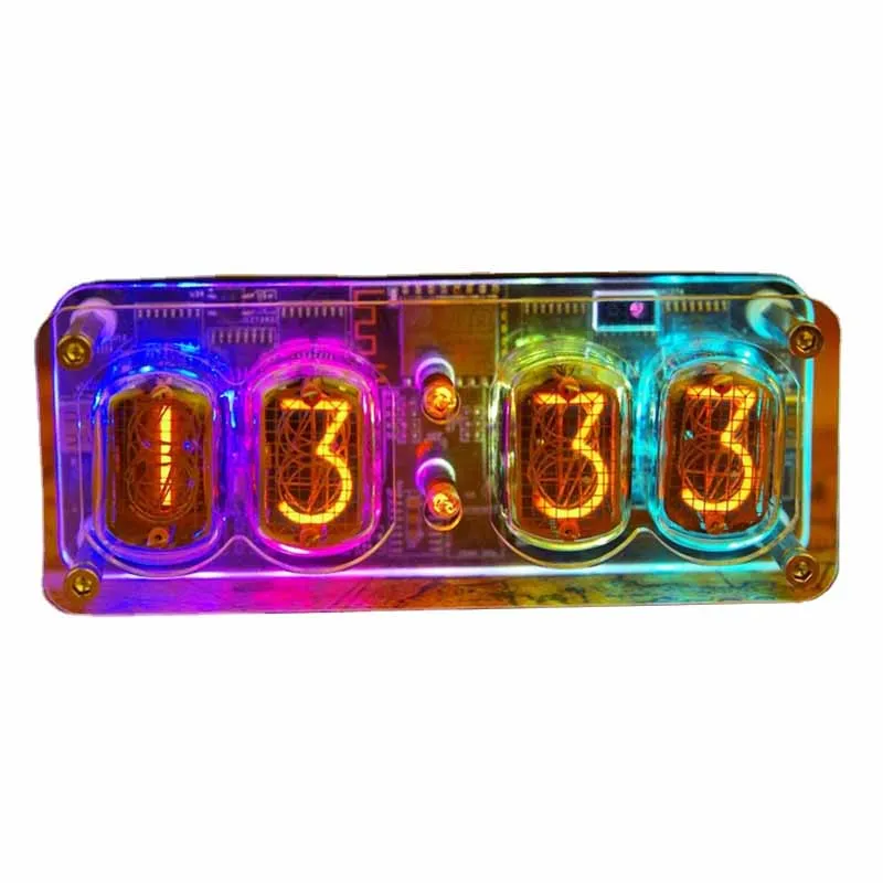 

IN12 Nixie Tube Clock Creative Computer Desktop Decoration Digital Table Clocks Home Decor Accessories Desk Clocks Gift for Men