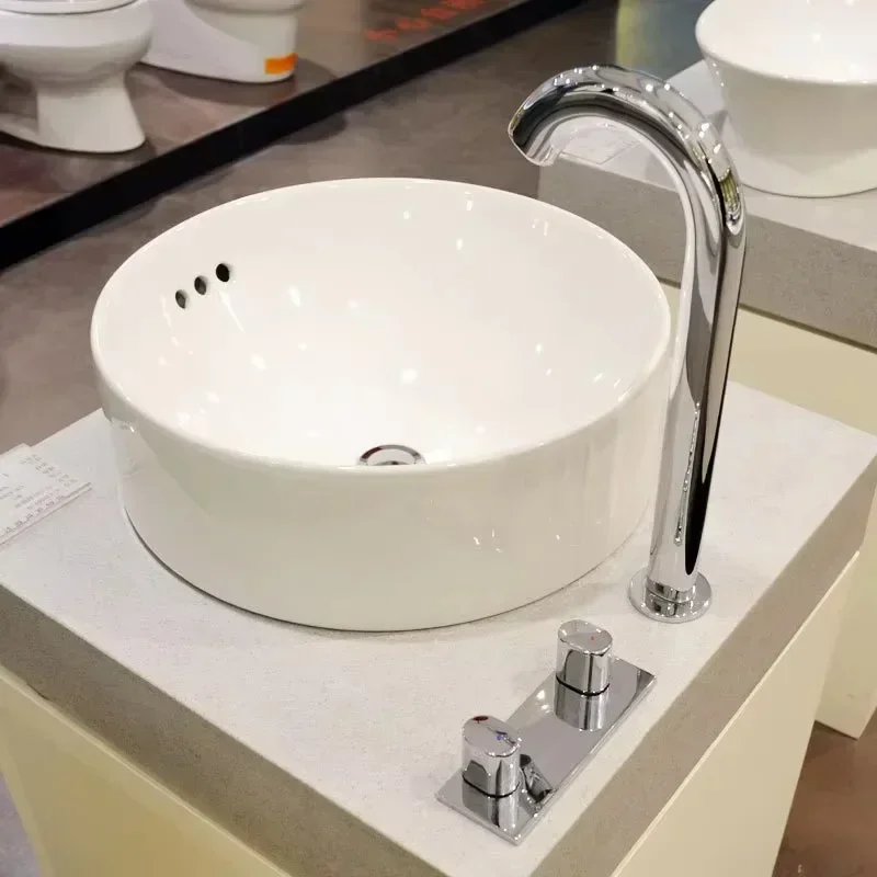 

Hot SalesSolid Surface Bathroom Wall Hung Basin Vanity Porcelain Cera Wash Basin Sink