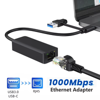 USB Type C Ethernet Adapter 100/1000Mbps USB 3.0 RJ45 Wired Network Card For PC Windows XP 7 8 10 Android USB Lan Internet Cable
