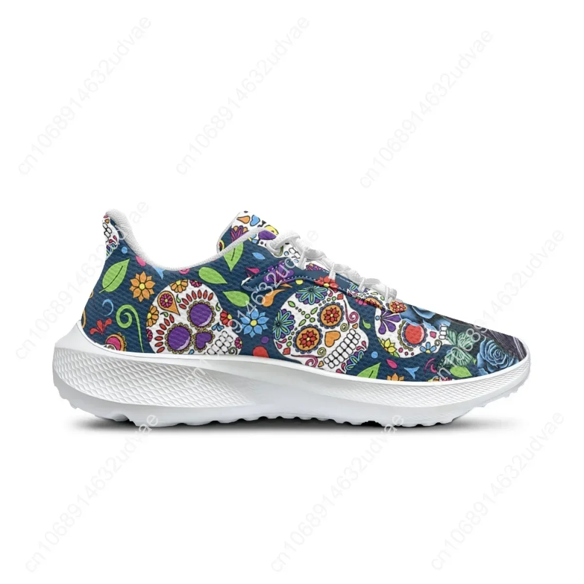 Sneakers for Teen Girls The Day of The Dead Skull Print Dirty-Resistant Non-Slip Running Shoes Lady Tennis Shoe Halloween Gift