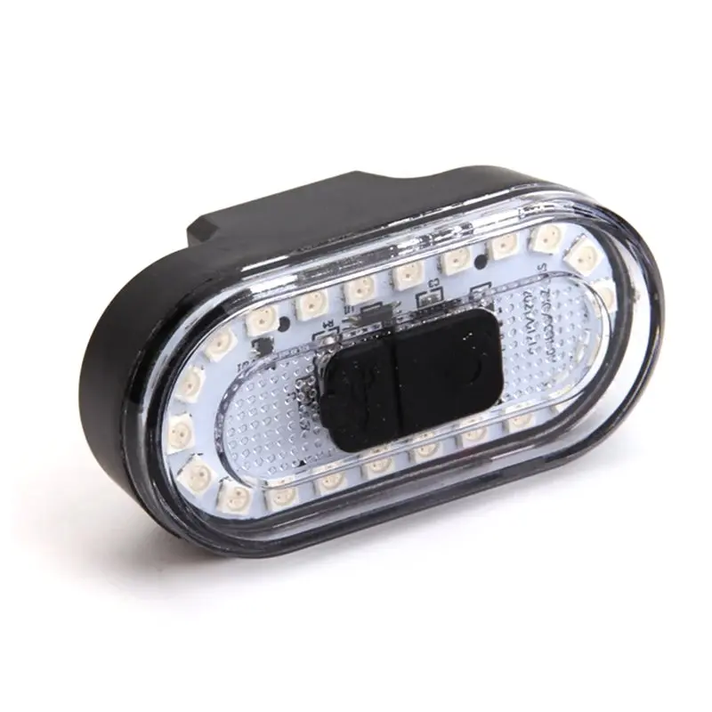 

A79E-Bike Flashlight Tail Light USB Rechargeable Ultra Bright LED Bicycle Rear Light 7 Color Waterproof Warning Light