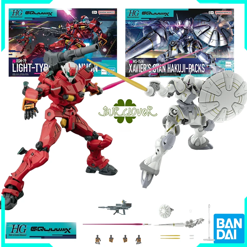 

Bandai Original HG MSGG GQuuuuuux Light Cannon & Xavier Gyan (White Porcelain Equipment) Anime Assembly Model Toys For Kids