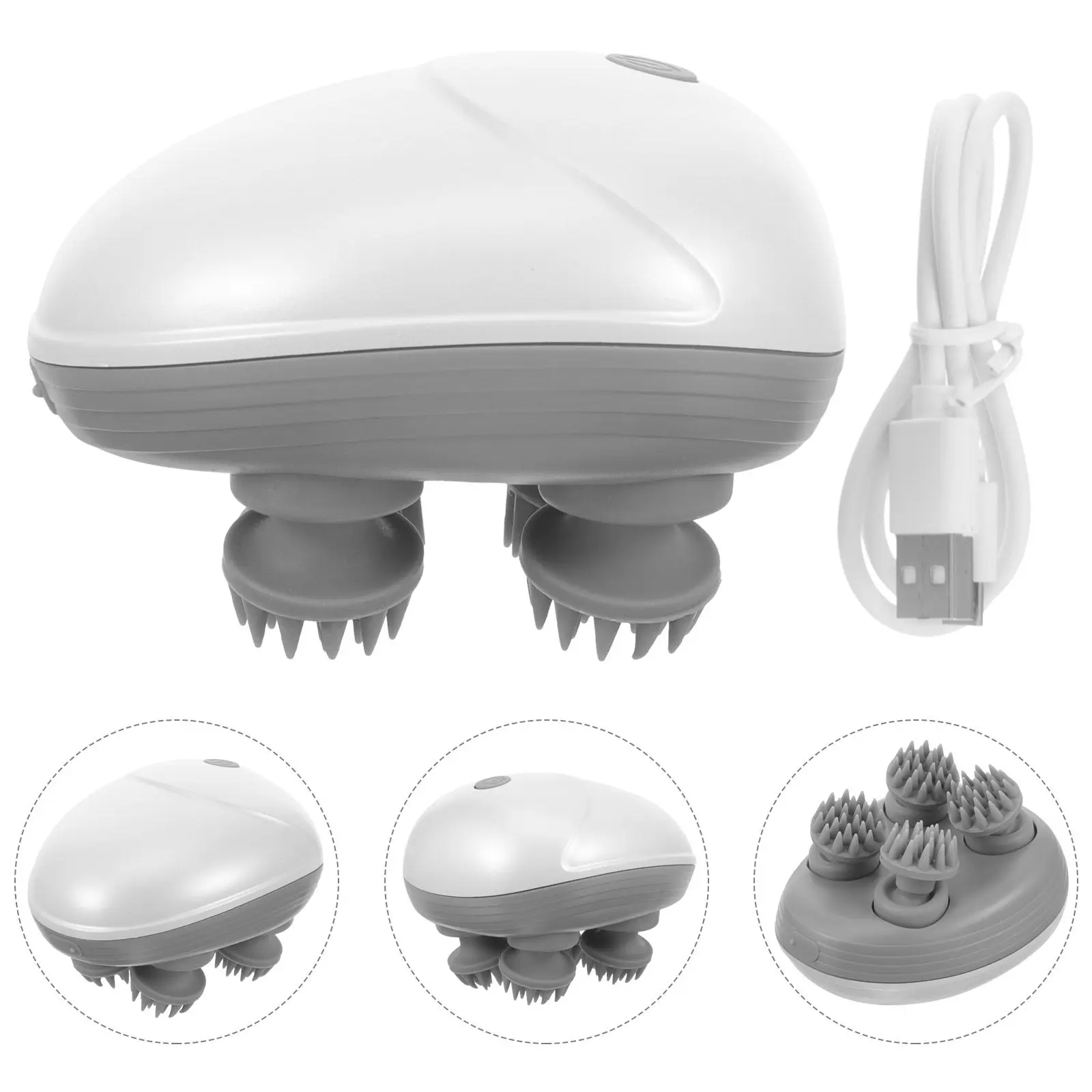 

1Set Electric Scalp Massager Lightweight Ergonomic Head Massage Brush for Healthy Scalp Stimulation Body Relief Tool