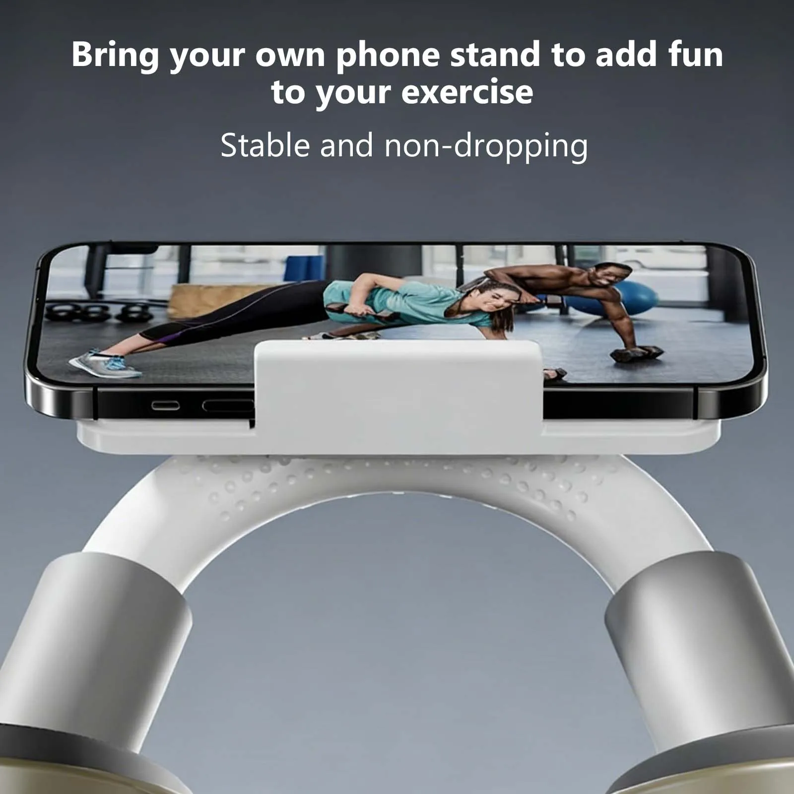 عجلة البطن ذات الارتداد التلقائي ذات 4 عجلات بتصميم قاعدة واسعة لتمرين الجسم بالكامل هدية اللياقة البدنية المنزلية لعيد الميلاد #4