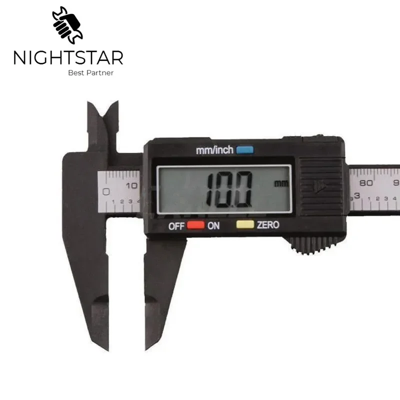 Digital Electronic Digital Pachometer Carbon Fiber Vernier Gauge Micrometer Nauwkeuriger 150mm Caliper Measuring Tool 6Inch