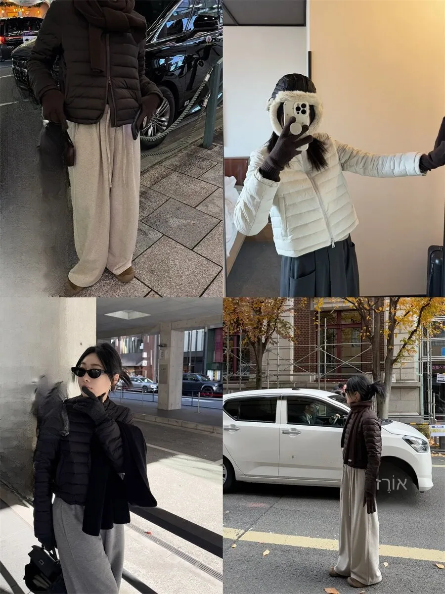 

Elielim Women's Puffer Jaet 90% White Du down Stand Collar Warmth Winter Outerwear Faion Ladies Premium Quali