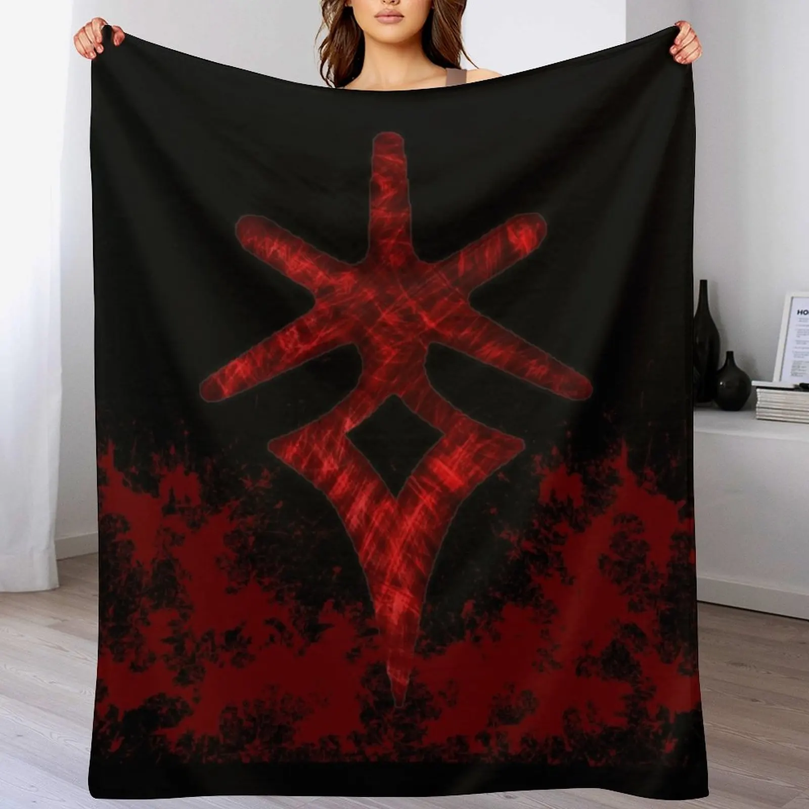 

Life Blood of the Dark Knight Throw Blanket Bed linens anime Soft Blankets For Sofas Blankets