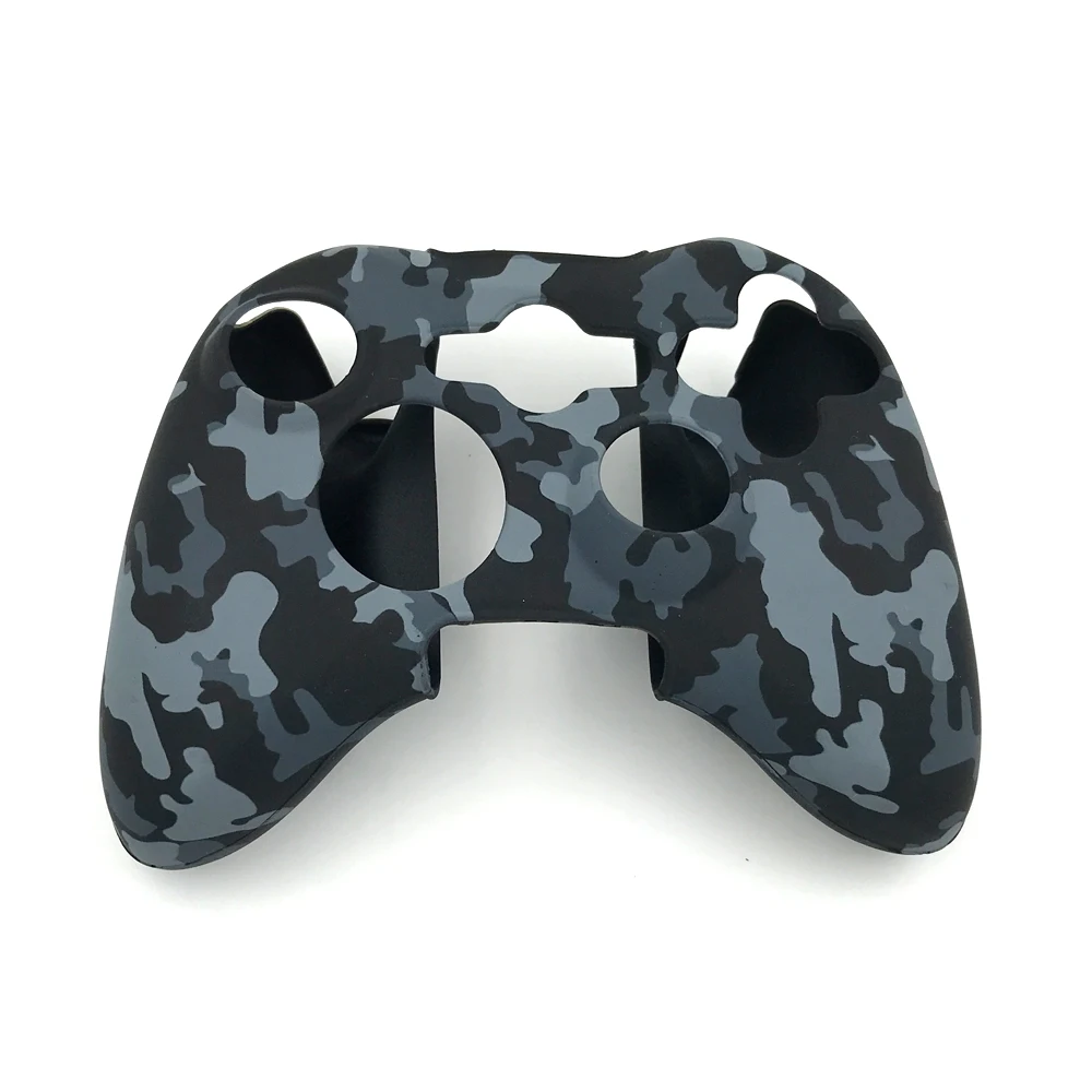 Camo Geometry Silicone Protective Sleeve Case Cover for Xbox 360 Controller Rubber Skin