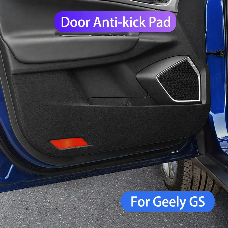 

Car Interior Door Protection Panel Anti-kick Pad Mats For Geely GS Carbon Fiber Sticker Auto Interior Styling Accessories