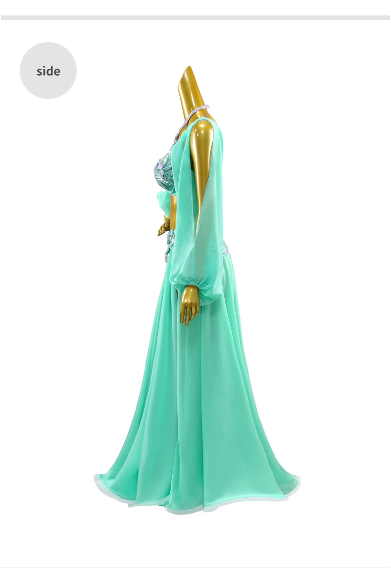 Bauchtanz-Übungskleidung Orientalisches Kostüm Damenkleid Unterrichtsrock Bauchtanz-Bühnenanzug 2026 Karneval Tanzkleidung Outfit – Detail 9