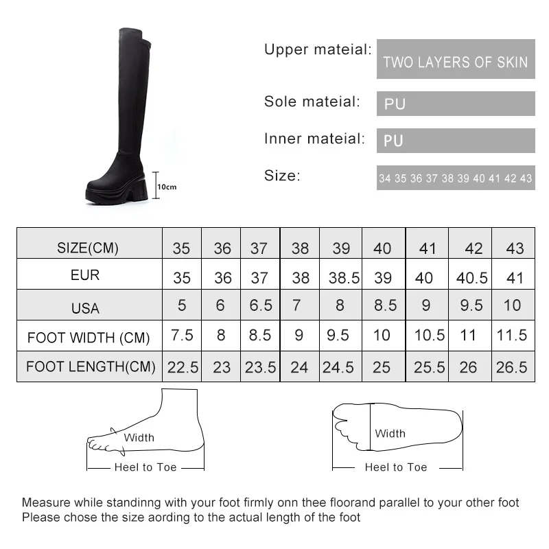 DIMANYU Female Knight Boots 2024 New Platform 10cm Female Thigh-high Boots Fashion High Boots Ladies