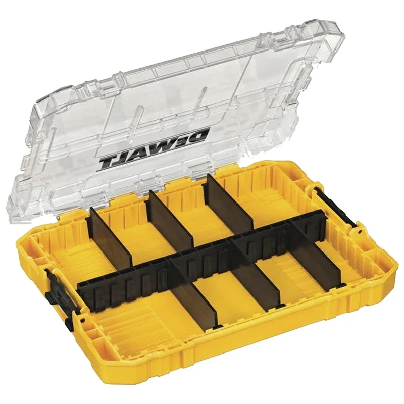 DEWALT DWAN2190 Toolbox Hard Storage Box Medium Size 8 Compartments Can Hold Small Tools Accessories Portable Storage Box