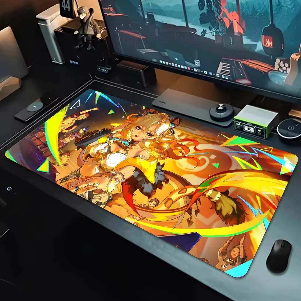 Fantasy Game G-Genshin Impact Xilonen Mouse Pad Large Waterproof Gaming Mouse Pad, Non-Slip with Stitched Edge