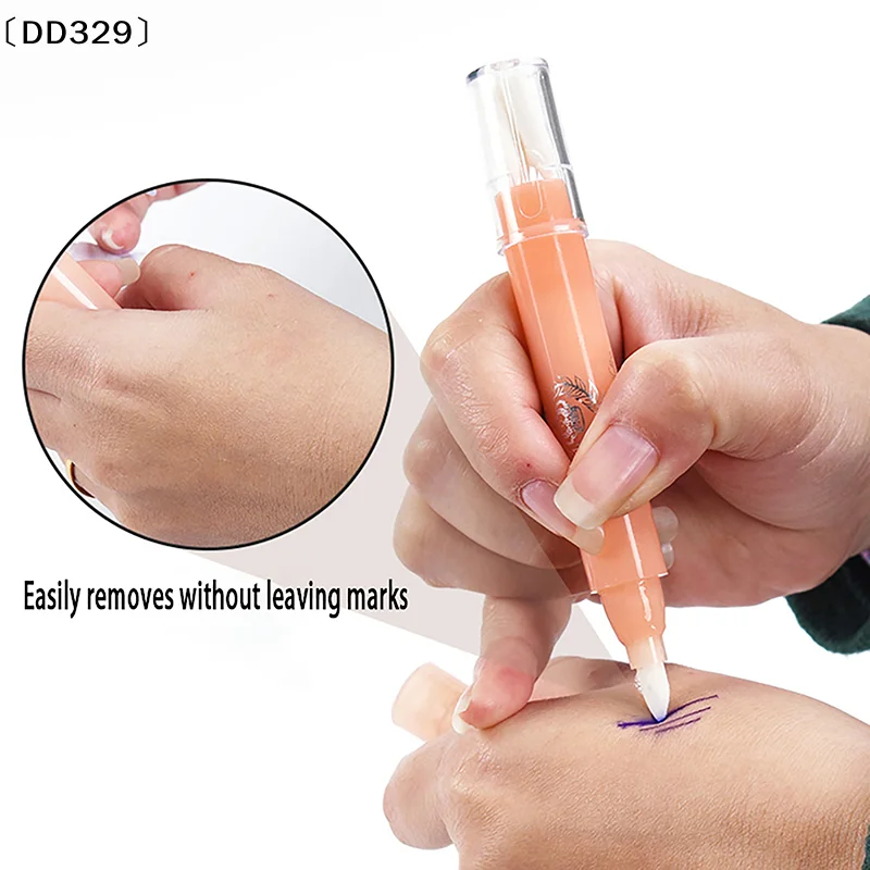 Entferner für semi-permanente Tattoo-Augenbrauen-Designs, Hautmarker-Stift, magischer Radierstift, Reinigungsstift, Tattoo-Entferner-Werkzeug-Zubehör [DD329]