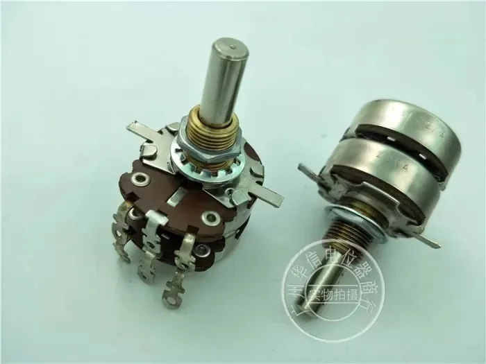 A22K handle of Italian LIALY LESA double potentiometer is 24MM round