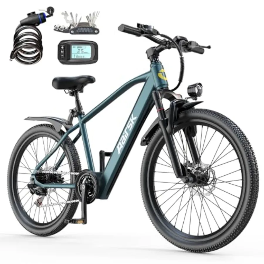 Electric dirt bike for city road commute and mountain hybrid use aluminum alloy frame black and blue color 748W peak power with