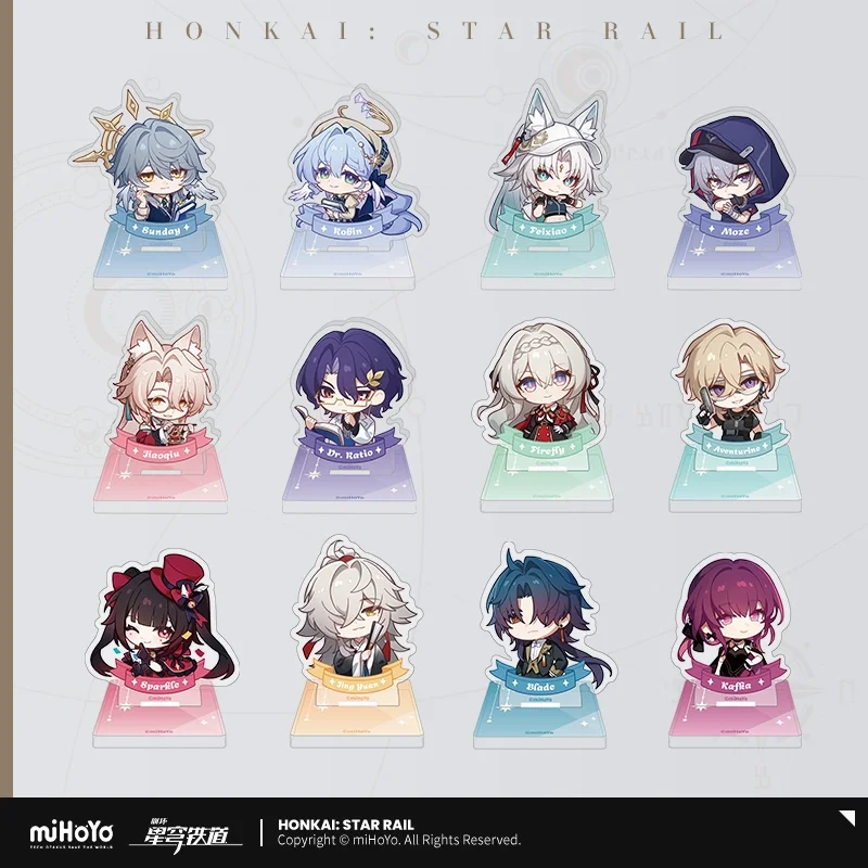 

Sunsyea Honkai Star Rail Official Merch miHoYo Original Authentic Nameless Medal Series Acrylic Seal Ornament Sunday Robin