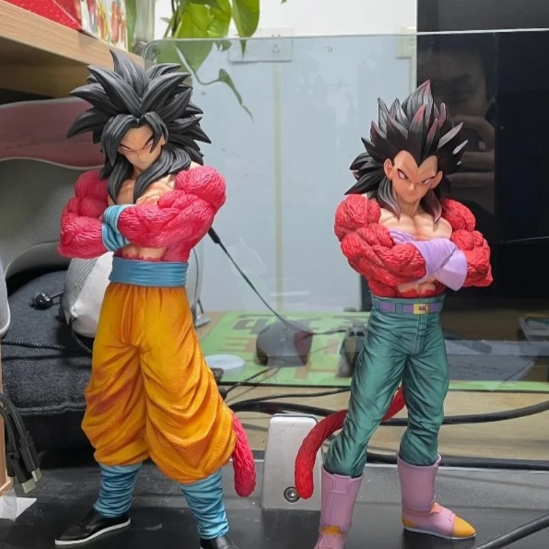 28 سنتيمتر سوبر سايان 4 جوكو عمل الشكل-لعبة دراغون بول أنيمي بولي كلوريد الفينيل تحصيل SSJ4 غوكو 5th التحول دمية لعبة مجسمة هدية