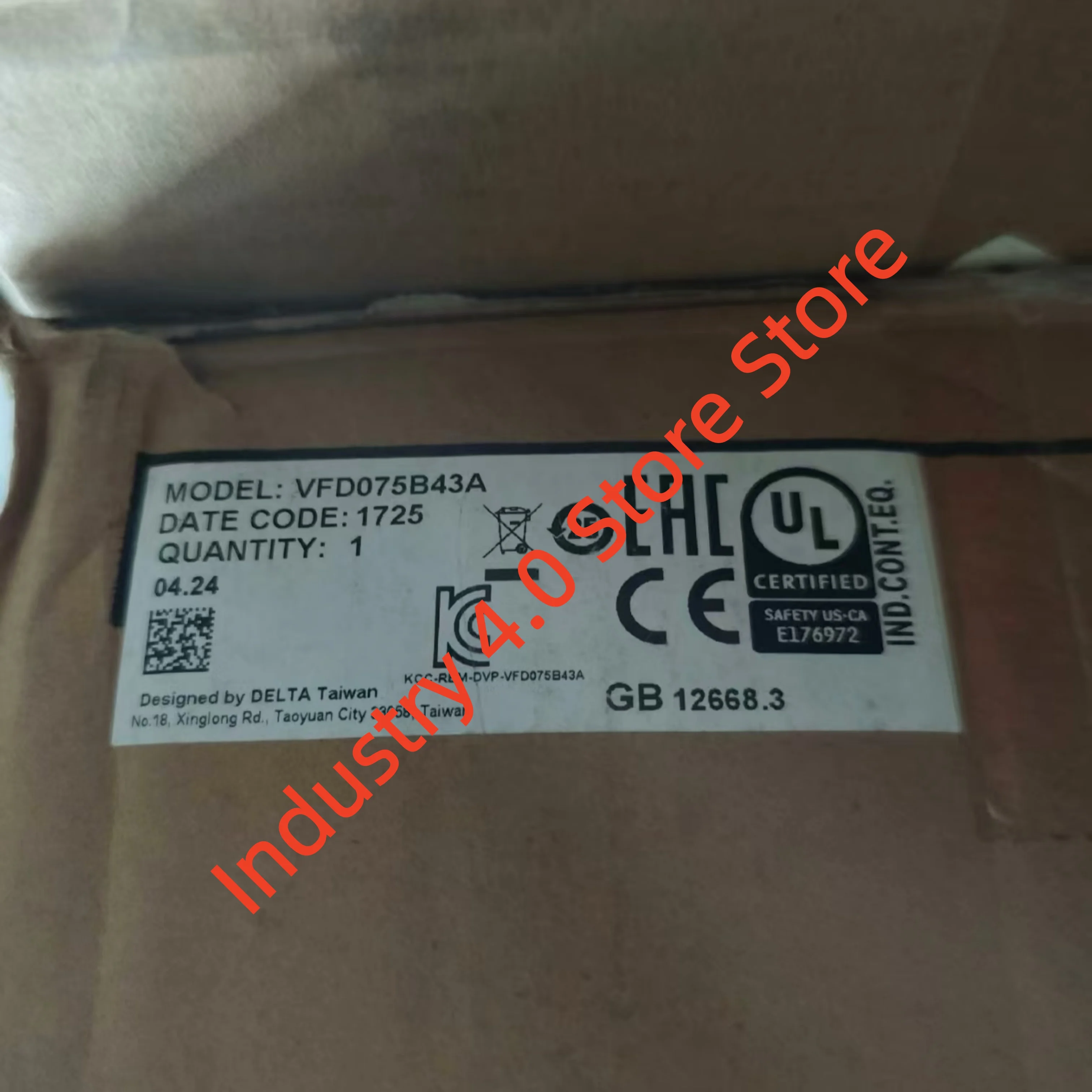 محرك التيار المتردد VFD075B43A الأصلي الجديد