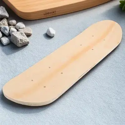Blank Skateboard Deck Raw Wooden DIY Skate Deck for Painting Graffiti Customization Pre-Punched Bolt Holes Skateboard