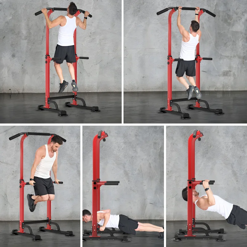 Einstellbare, verstellbare Reichweite für Erwachsene, fortschrittliche Wohnungen, ideales Design, Step-Ups, Workouts, verstellbare Klimmzugstange und Dip-St