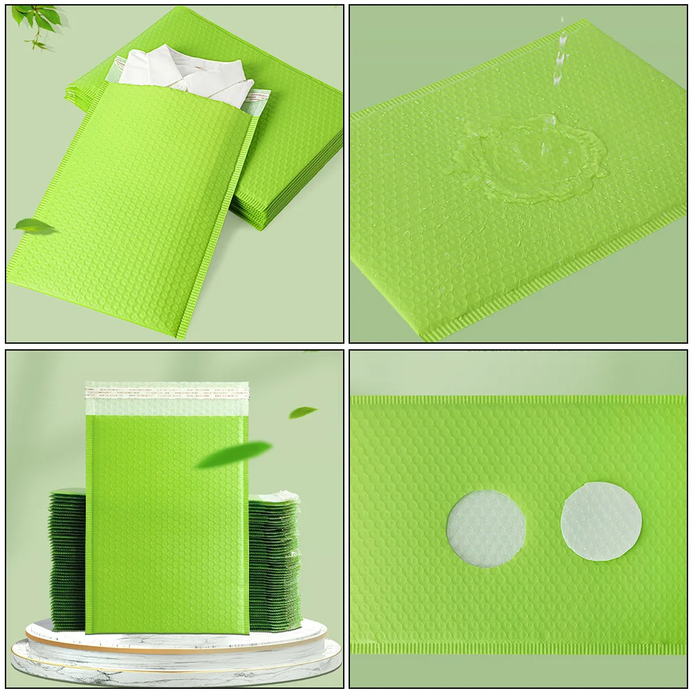 

20 Pcs Waterproof and Shockproof Packaging Bag Bubble Clothing Pe Pouch