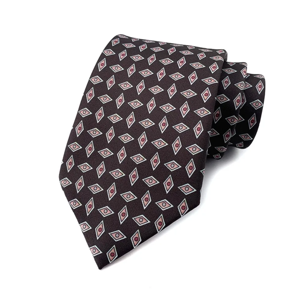 

Adjustable Silk Neck Tie Vintage Print 8cm Width Men Neckties Slim Fit Stripe Dot Suits Neck Tie Groom Collar Accessories