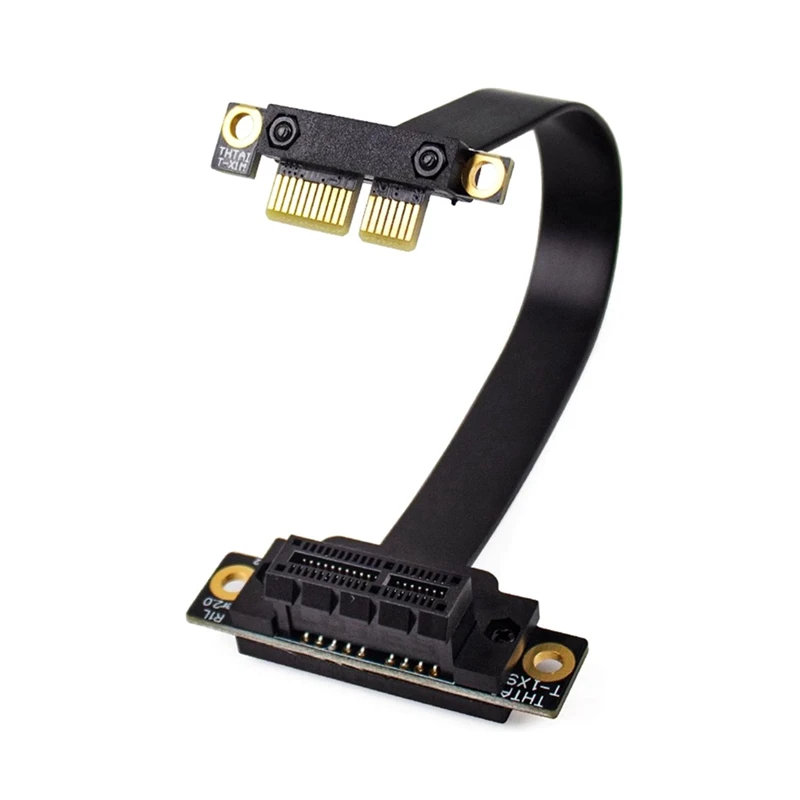 PCI-E 1X Extender Adapter PCI-Express 3.0 1X Male To Female Riser Cable PCIE 1X Extension Cable 90 Degree 15Cm