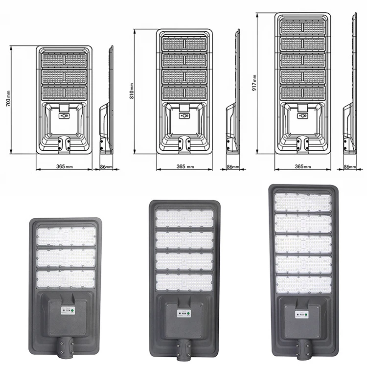 120w Integrated All In One Solar Street Led Lights Aluminum Housing Integrated Solar Street Light