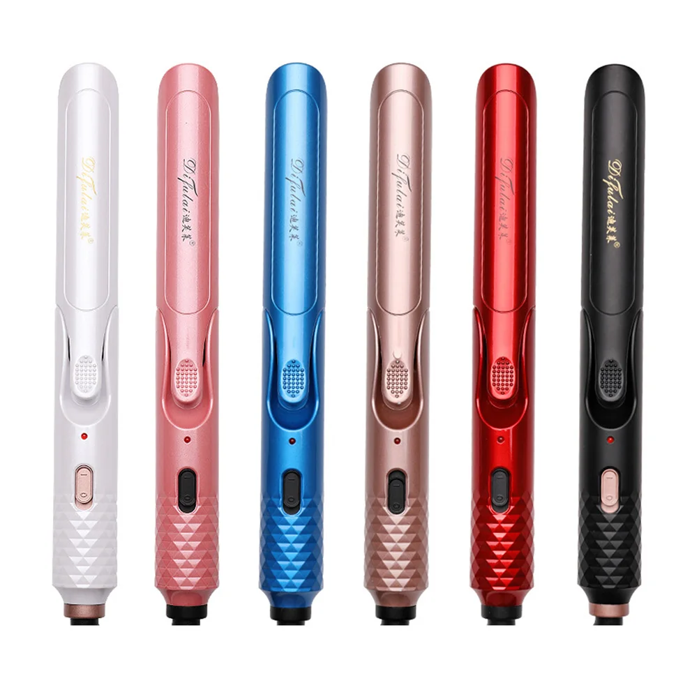 

1pc Straightener Curler Dual Purpose Electric Portable Hair Iron For Salon Home Use With Us Plug Durable Household Curling Iron
