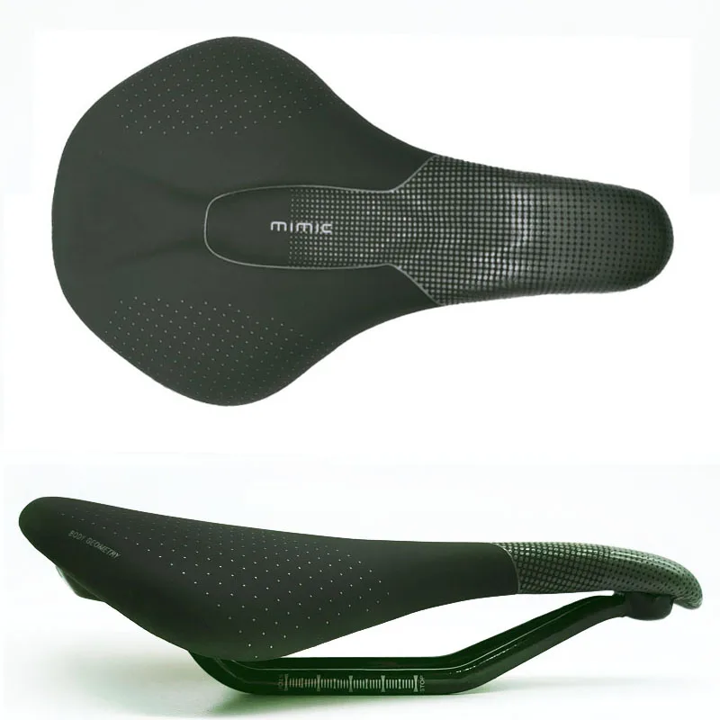 Selle de vélo de montagne en fibre de carbone pour homme, siège de course confortable, vélo tout-terrain, nouveau