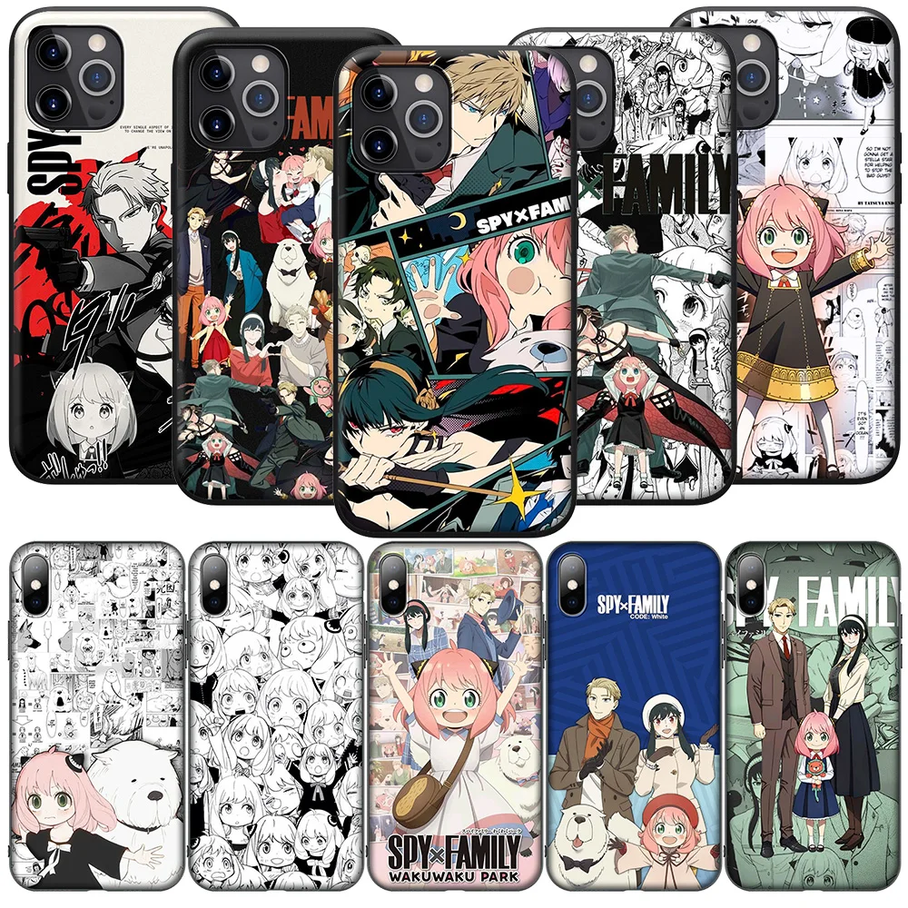 SO153 Spy x Family Cover Phone Case for Xiaomi POCO M6 M5 M4 F5 X6 C65 C55 C50 C51 C40  X4 Pro