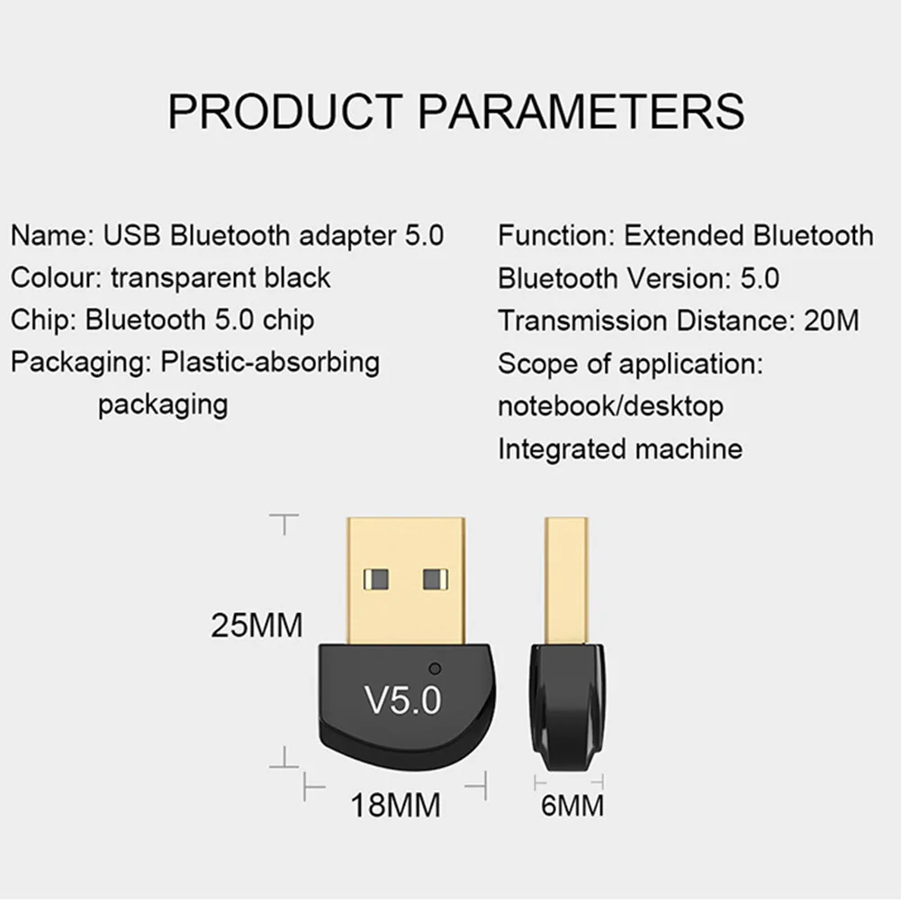 オーディオ送信機と受信機,音楽,USBアダプター,プラグアンドプレイ,オフィス,コンピューター,ラップトップ,v5.0を備えたワイヤレス音楽送信機
