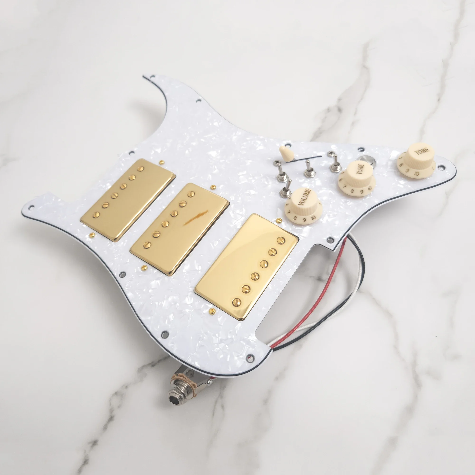 Guitar Prewired Loaded Pickguard with Kill Switch Coil Splitting Alnico 5 Humbucker Pickups 11 Hole for ST Guitar