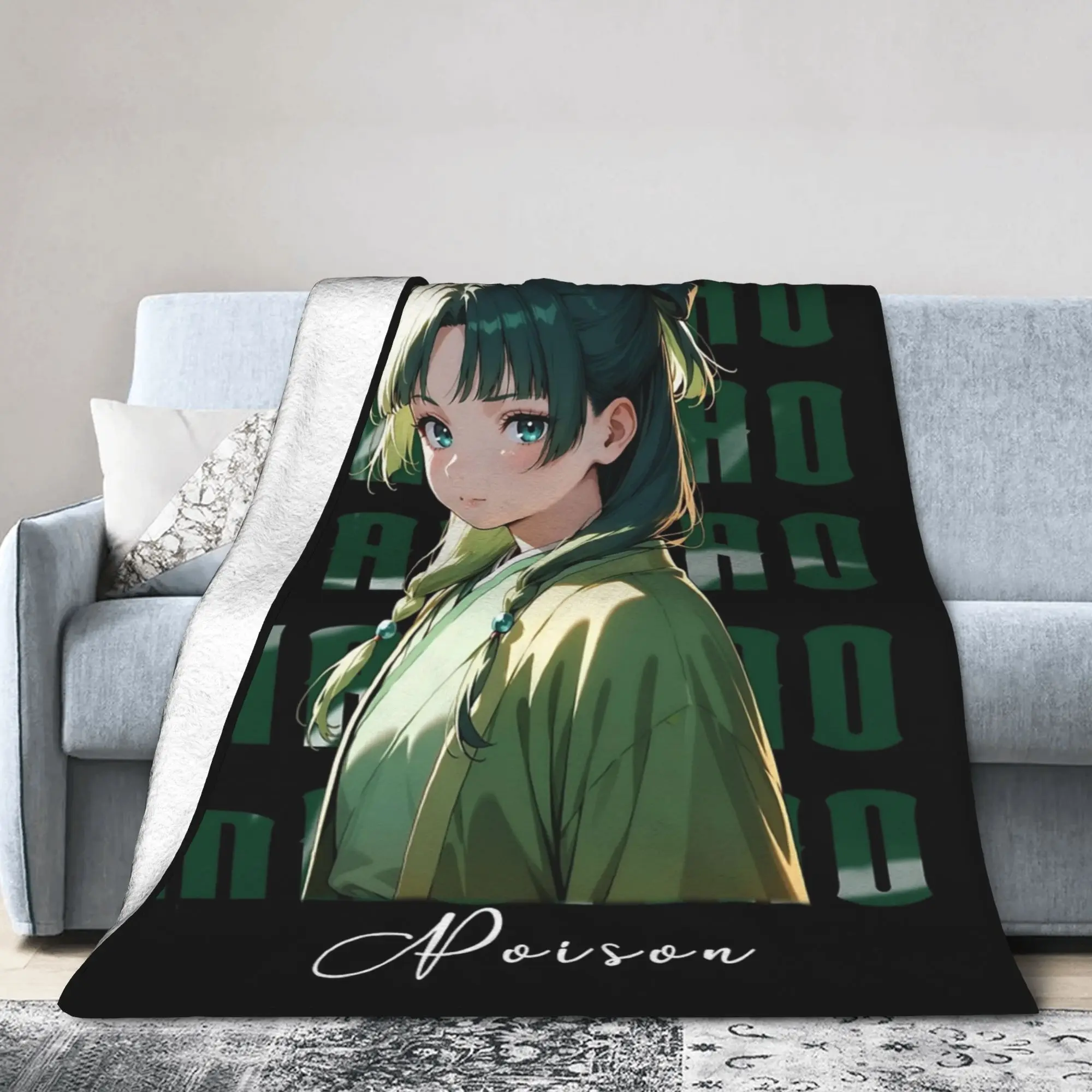 Maomao The Apothecary Diaries Blankets Fleece Textile Decor  Portable Lightweight Throw Blankets for Bedding Car Bedding Throws