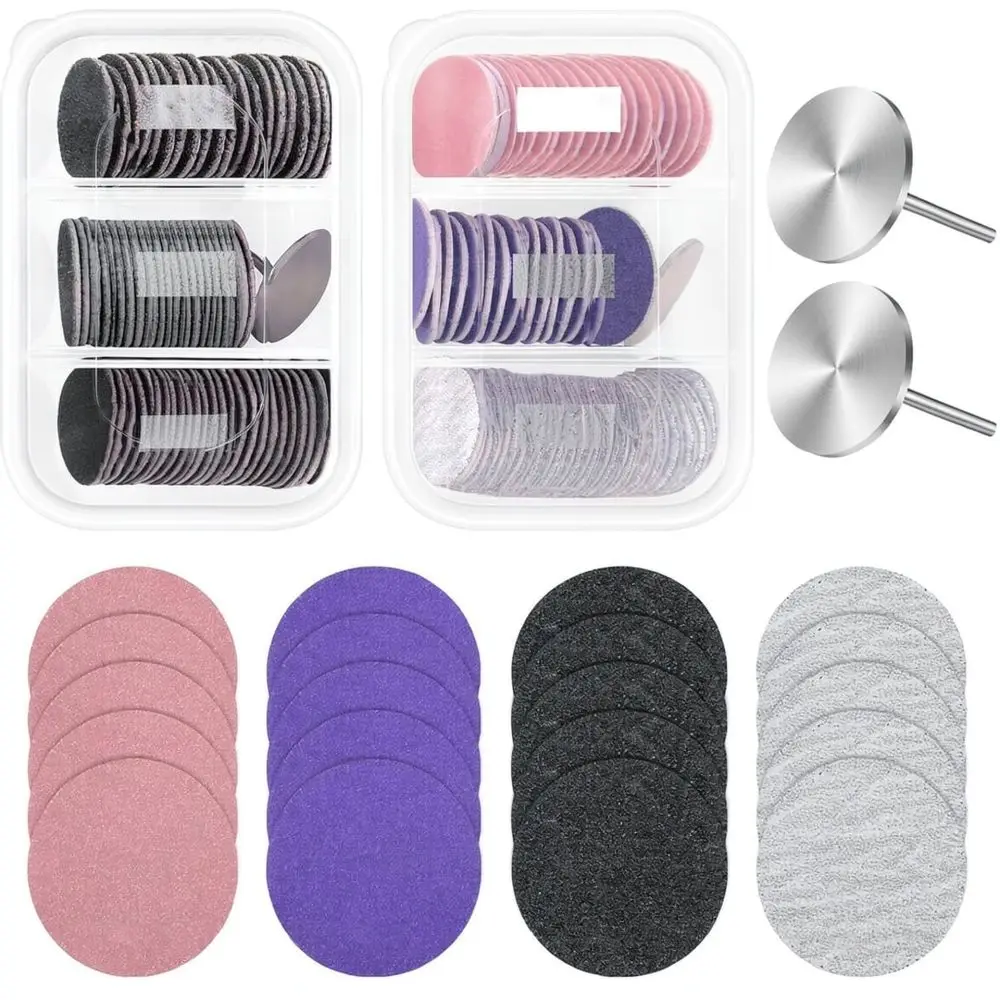Professional Foot Care Sanding Discs Set For Pedicure Drill Machine Dead Skin Callus Remover Replacement Pads Nail Salon Tools