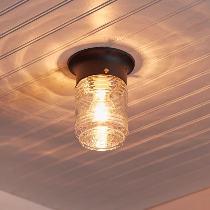 

Скандинавские винтажные стеклянные светодиодные потолочные светильники для кухни, прихожей, балкона, крыльца, ретро потолочный светильник, плафон, светодиодные лампы, домашний декор