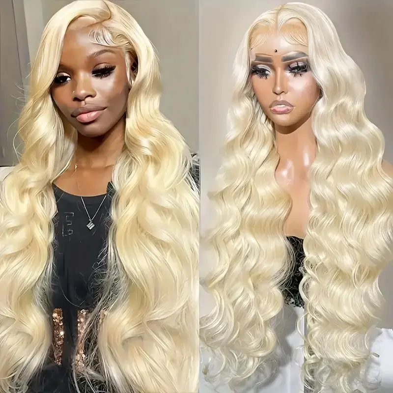 YKB 613 Body Wave Honey Blond 13x5 HD Lace Frontal Wigs Human Hair Colored 13x4 Transparent Lace Front Wig Brazilian Prebleached